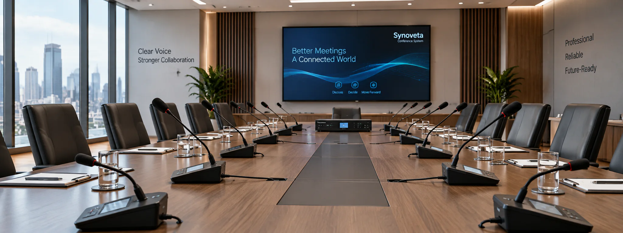 Wired Conference System meeting room setup