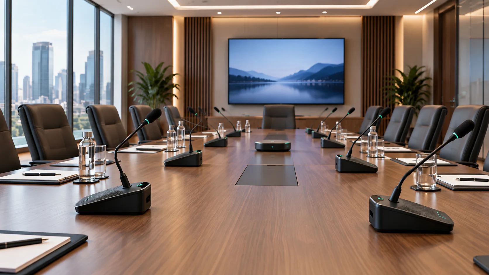Wireless Conference System meeting room setup