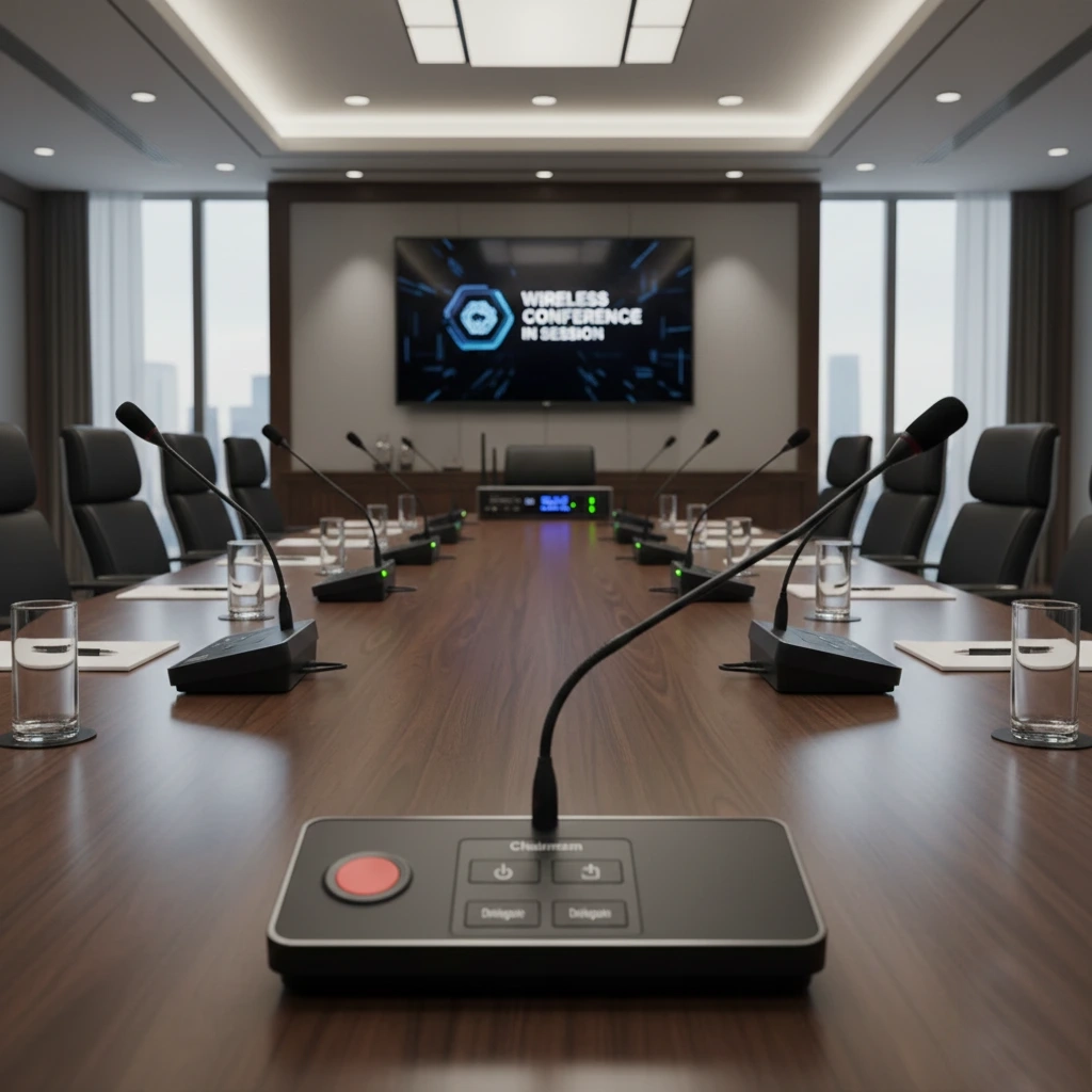 Wireless Conference Microphone Configuration