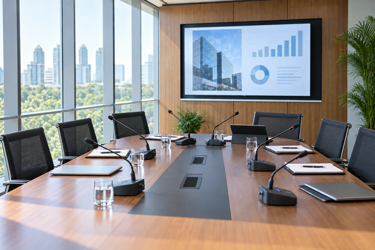 Corporate professional conference room solution