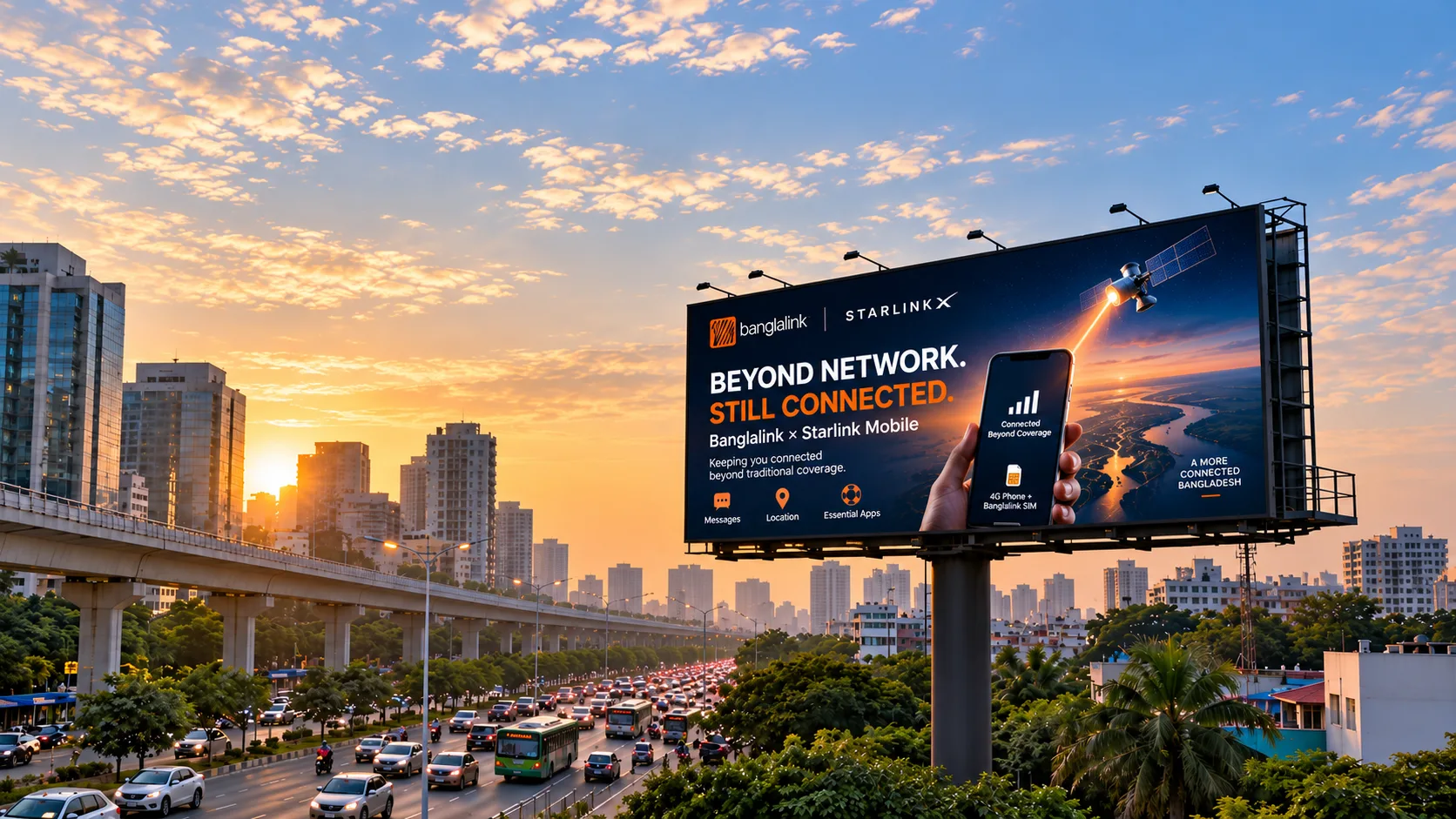 Outdoor LED billboard project in Bangladesh