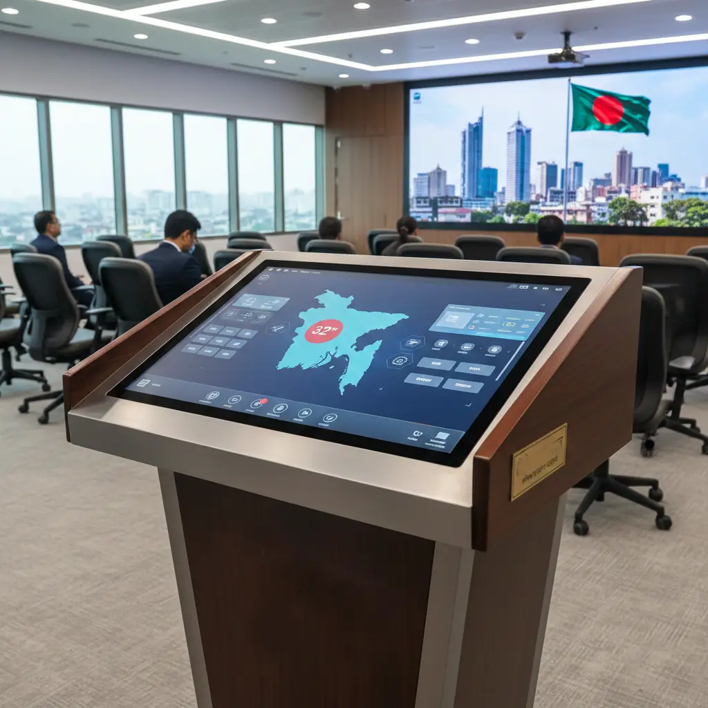 Premium Digital Podium with Interactive Touch Display - Product