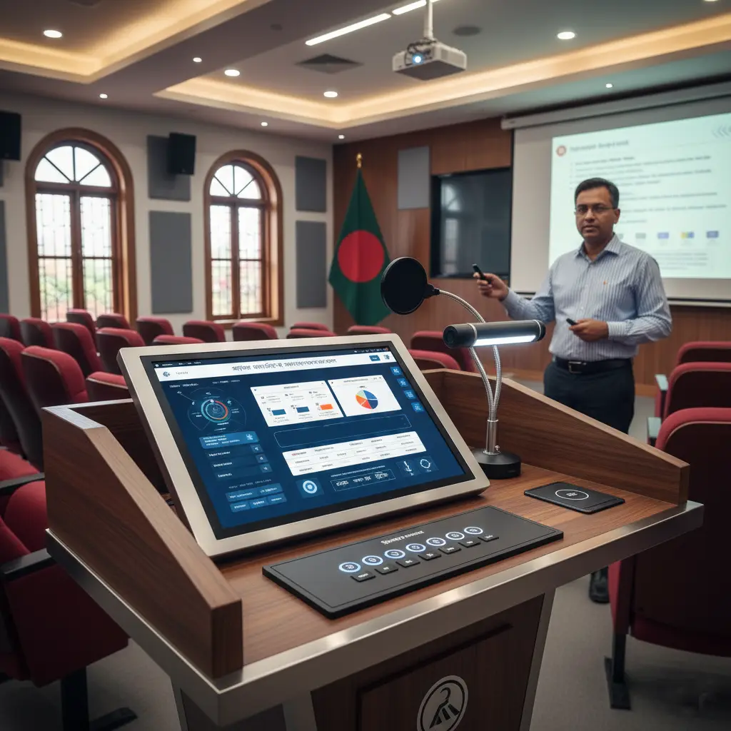 Smart Classroom Digital Podium with Projector / IFP Integration - Product