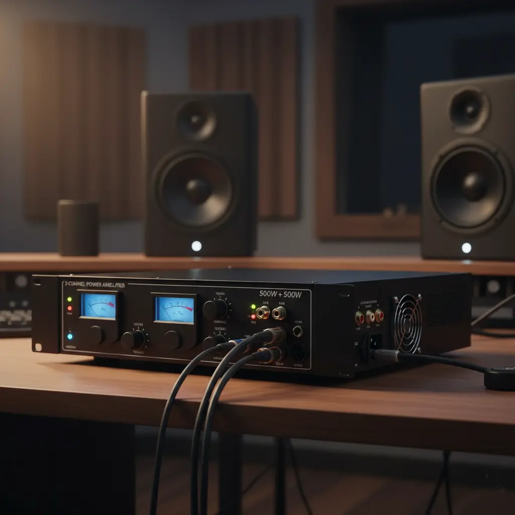 2-Channel Power Amplifier (2×500W) - Sound / PA System Package