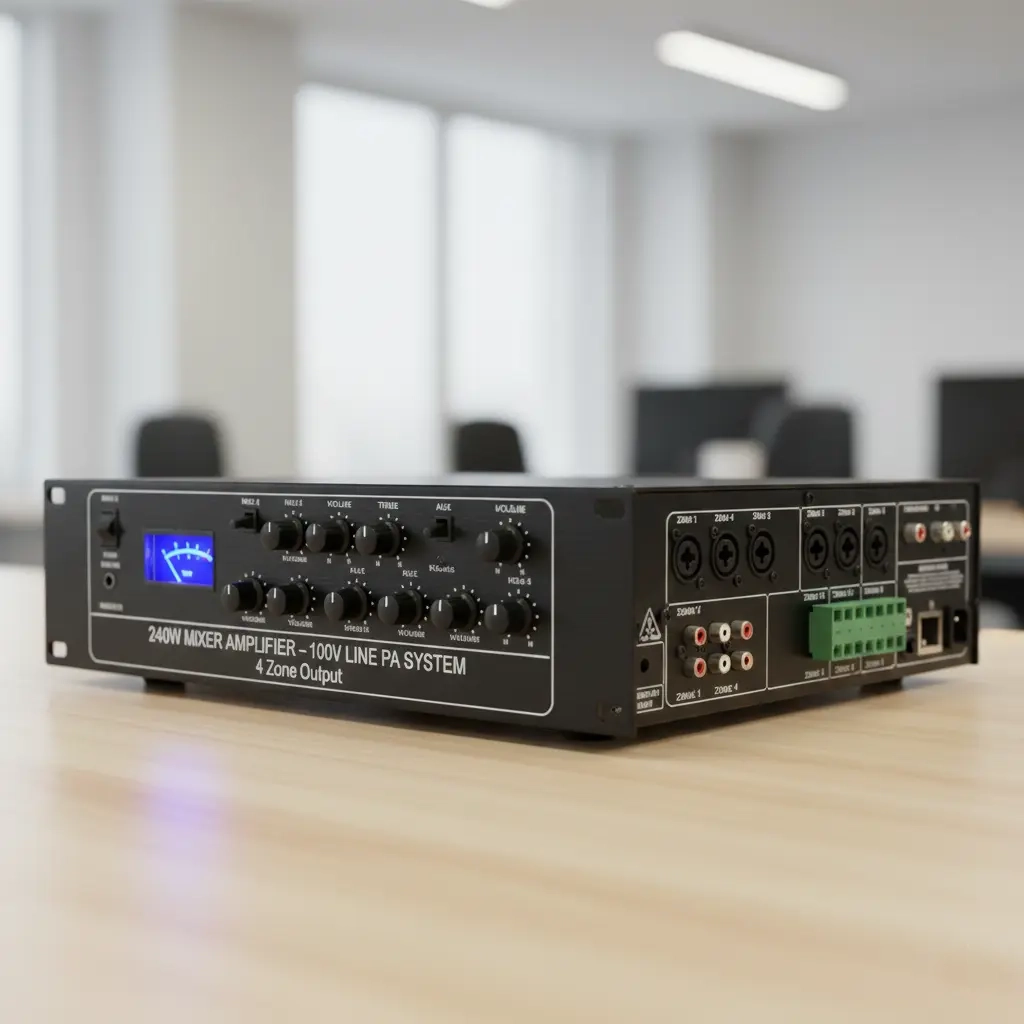 240W Mixer Amplifier – 100V Line PA - Sound / PA System Package