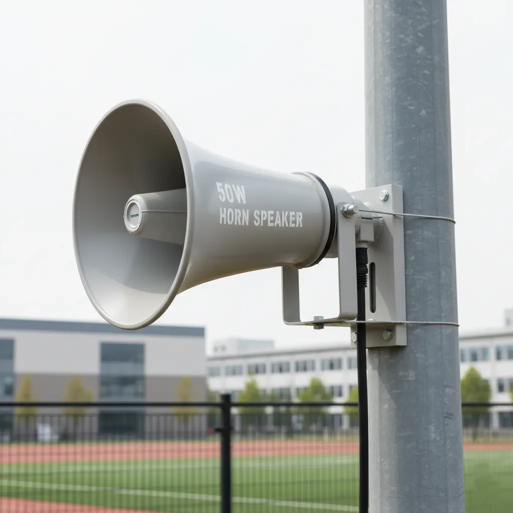 50W Outdoor Horn Speaker – Siren & Announcement - Sound / PA System Package