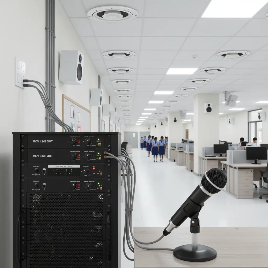 Analog 100V Line PA System – School & Office - Sound / PA System Package