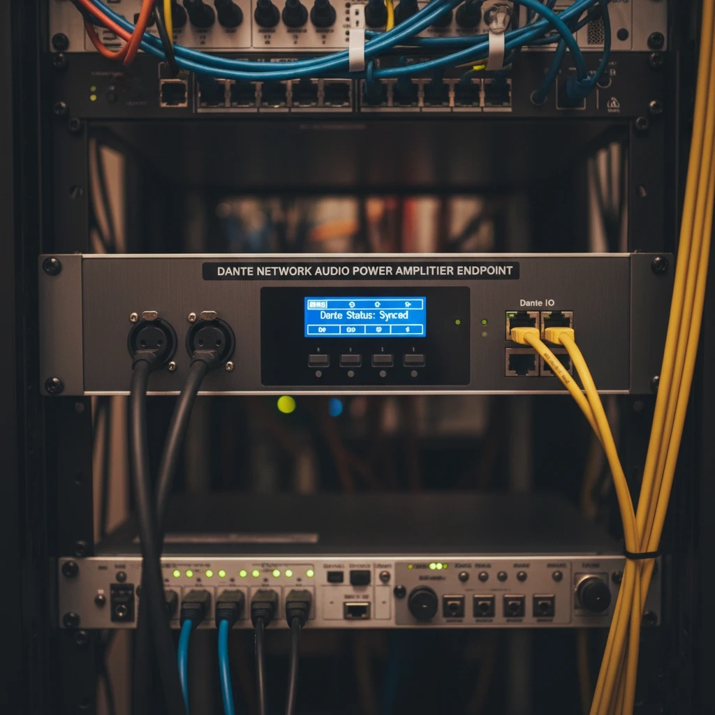 Dante Network Audio Power Amplifier Endpoint - Sound / PA System Package