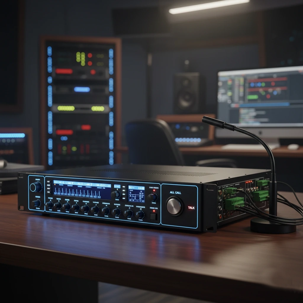 Multi-Zone Mixer Amplifier with Paging - Sound / PA System Package