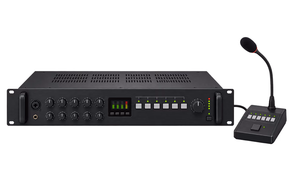 Multi-Zone Mixer Amplifier with Paging