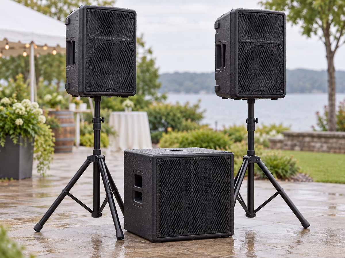 Waterproof Outdoor Speaker Package (Short-term Outdoor Use) - Product