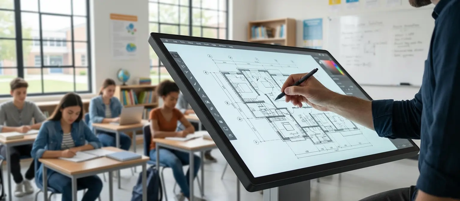 Interactive flat panel smart classroom in Bangladesh