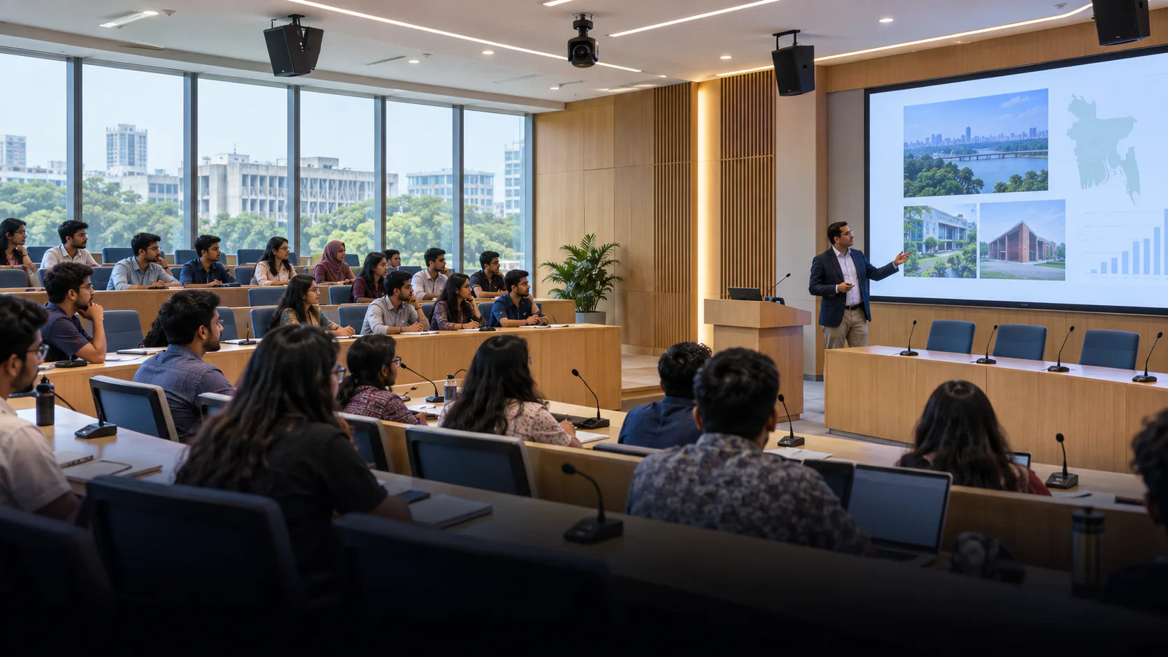 Lecture & Seminar Halls conference system application