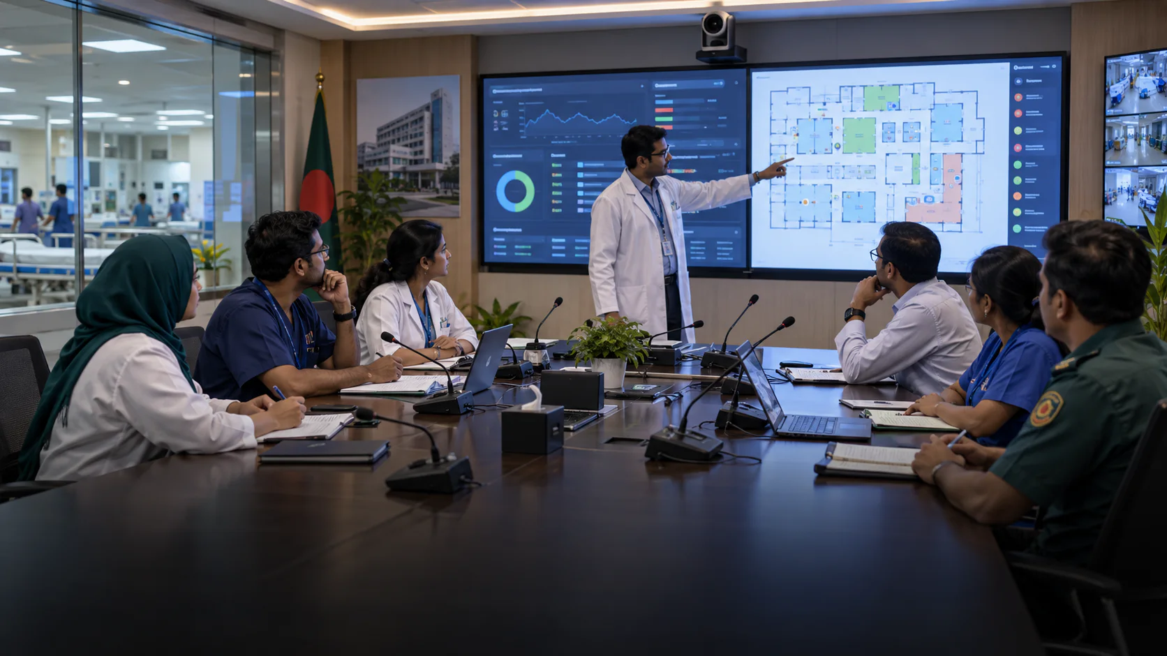 Emergency Coordination Rooms conference system application