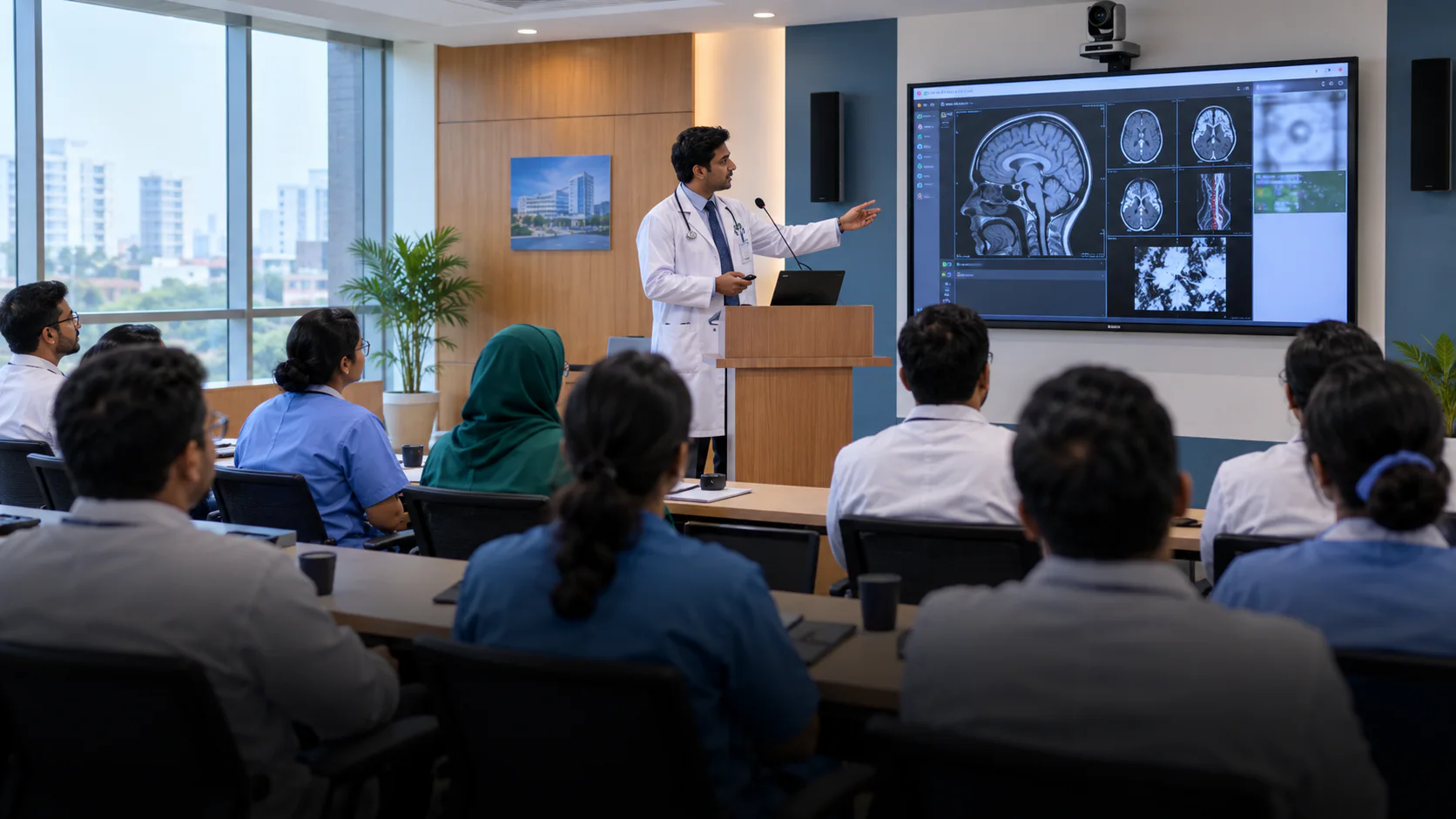 Medical Training Rooms conference system application