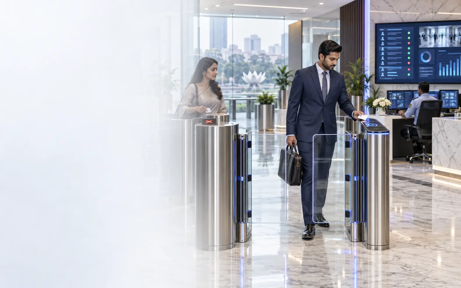 Bank/Secure Zone turnstile access control package in Bangladesh